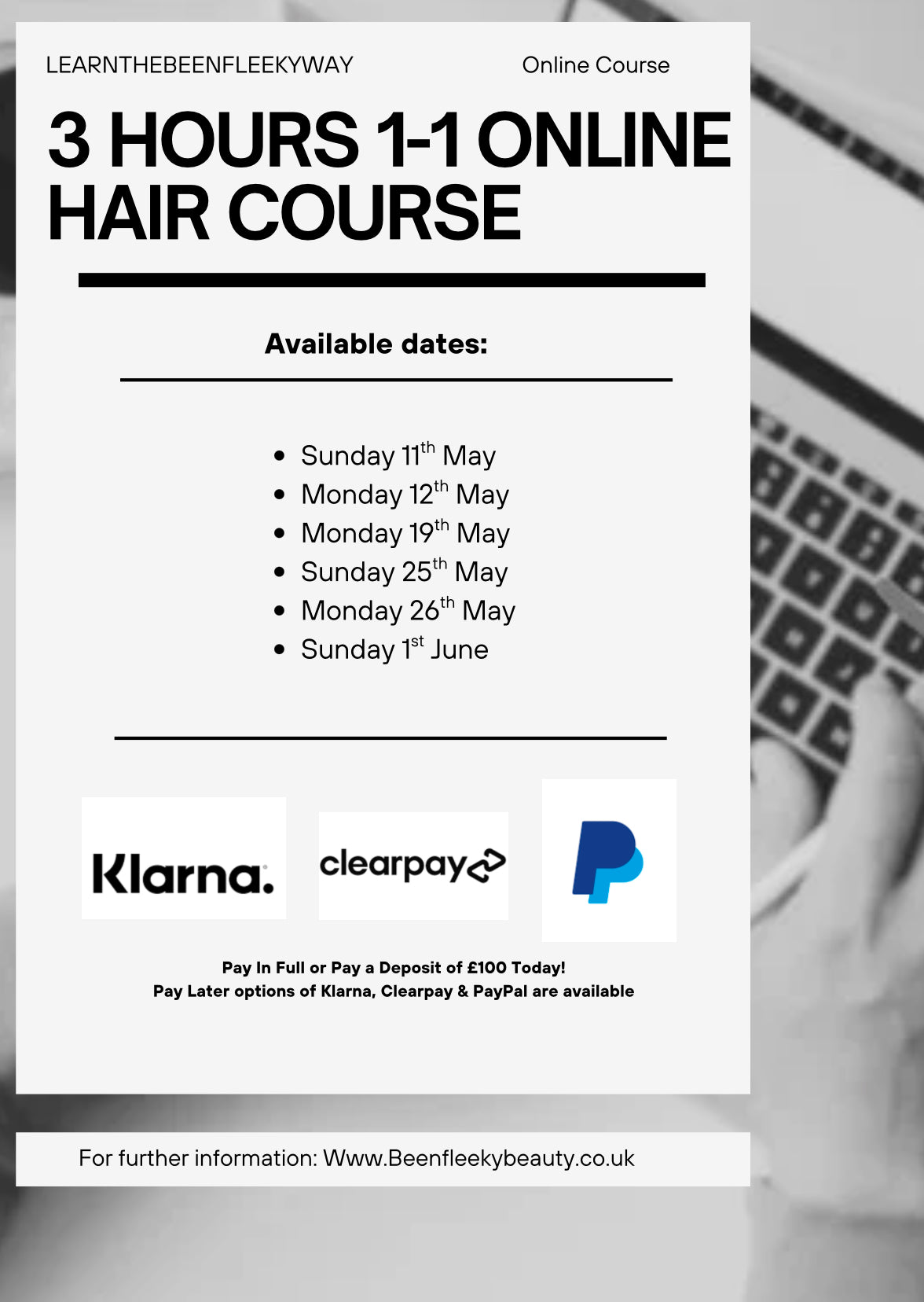 ONLINE HAIR COURSE